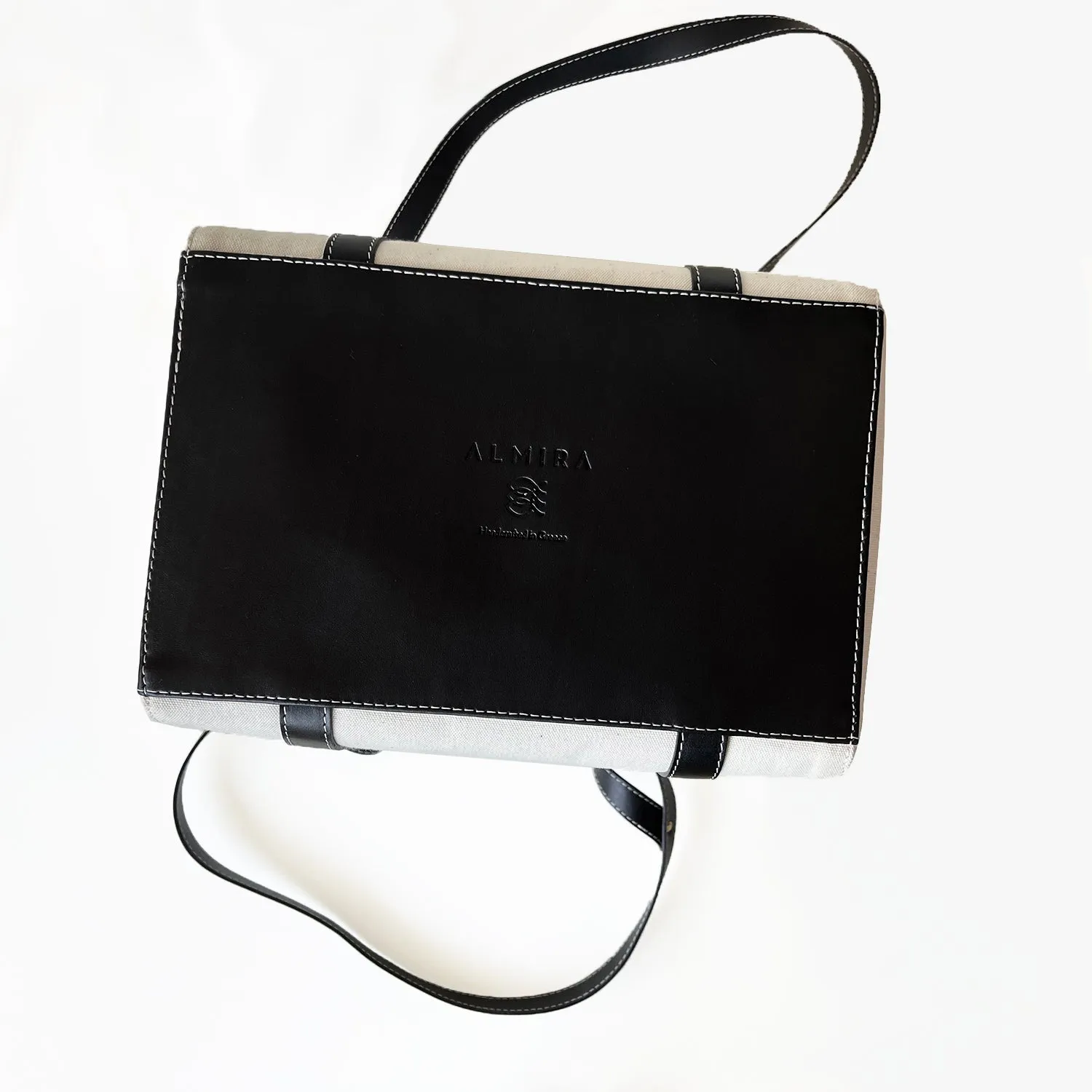 Patmos Bag | Fabric and Leather Tote