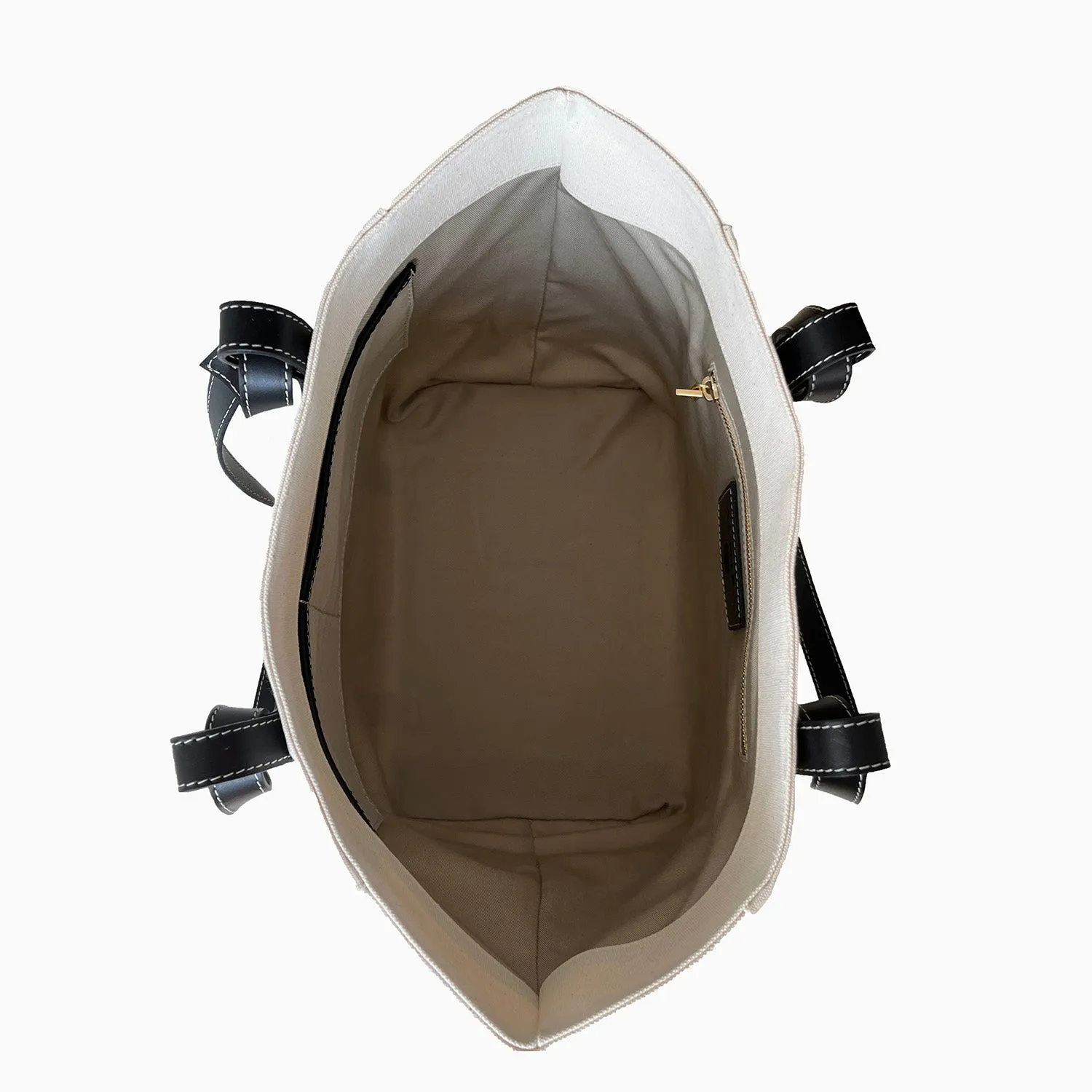 Patmos Bag | Fabric and Leather Tote