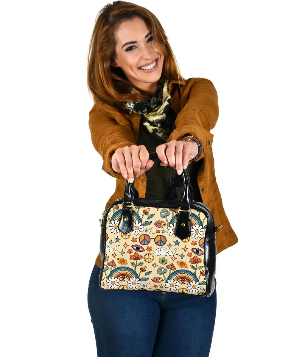 Peace And Love | Leather Shoulder Bag