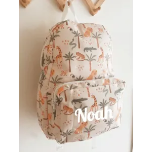 Personalised Kids Backpack - Safari