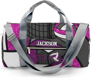 Personalized Grape Duffel Bag, 9.25 x 7.87 x 17.72 inches, Nylon, Adjustable & Detachable Strap, Water-Resistant, Perfect for Gym, Travel, Sports & More