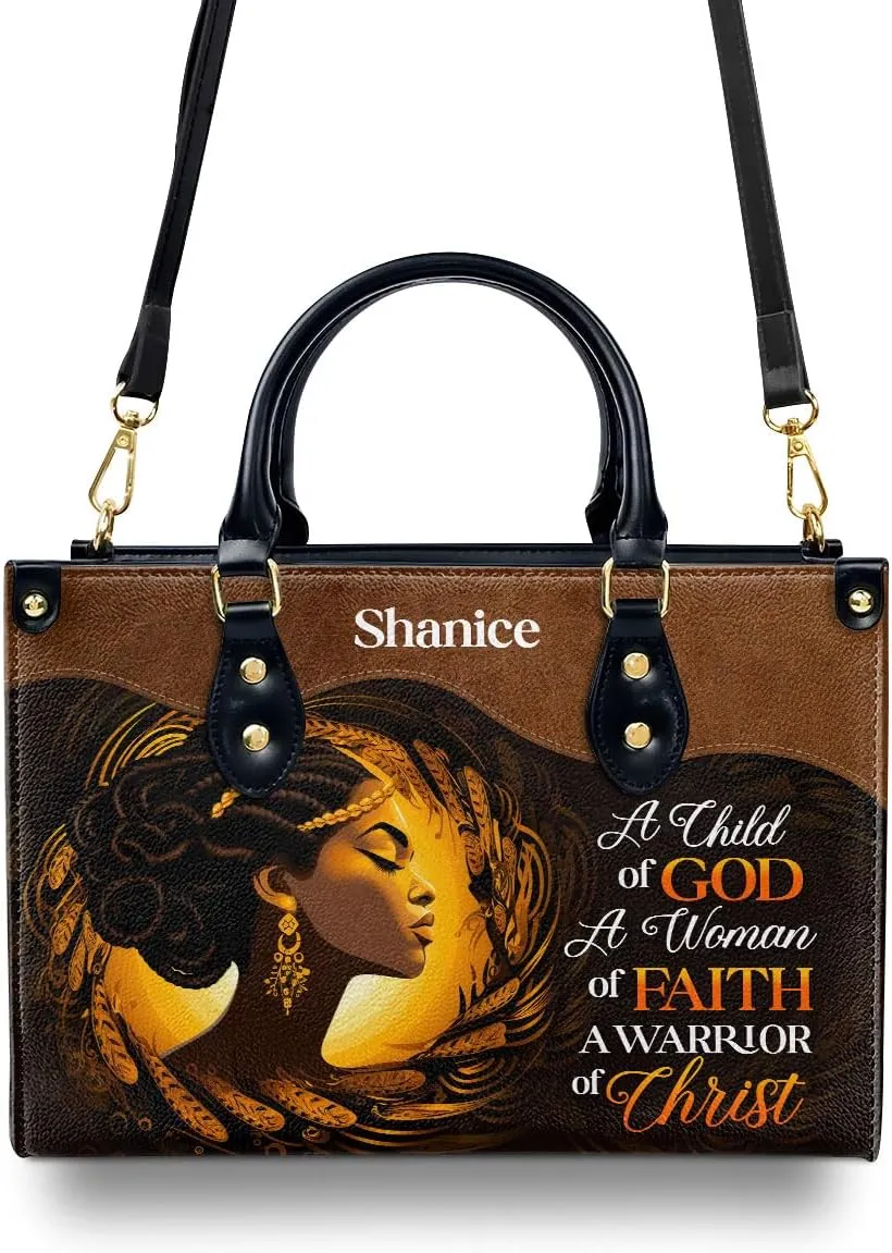 Personalized Leather Handbag For Black African