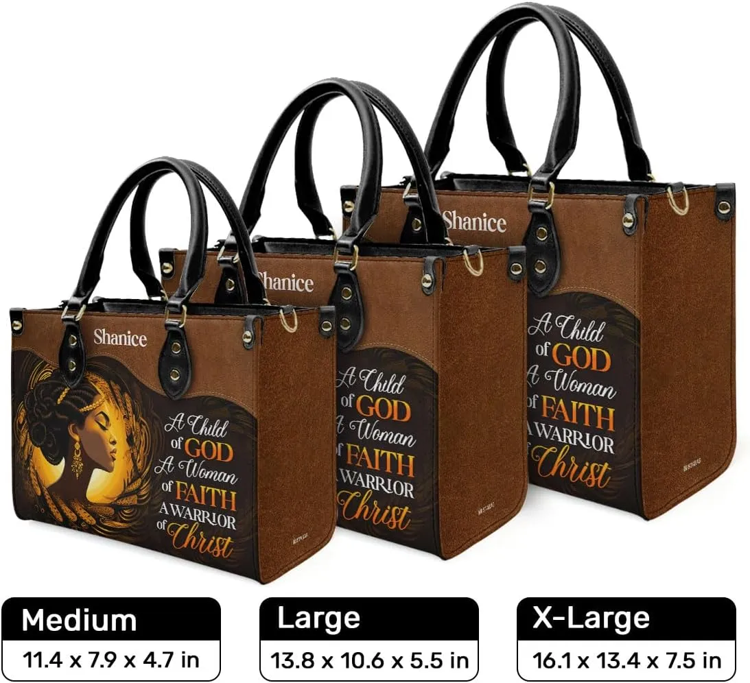 Personalized Leather Handbag For Black African
