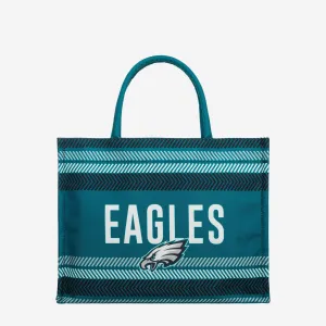 Philadelphia Eagles Stitch Pattern Canvas Tote Bag