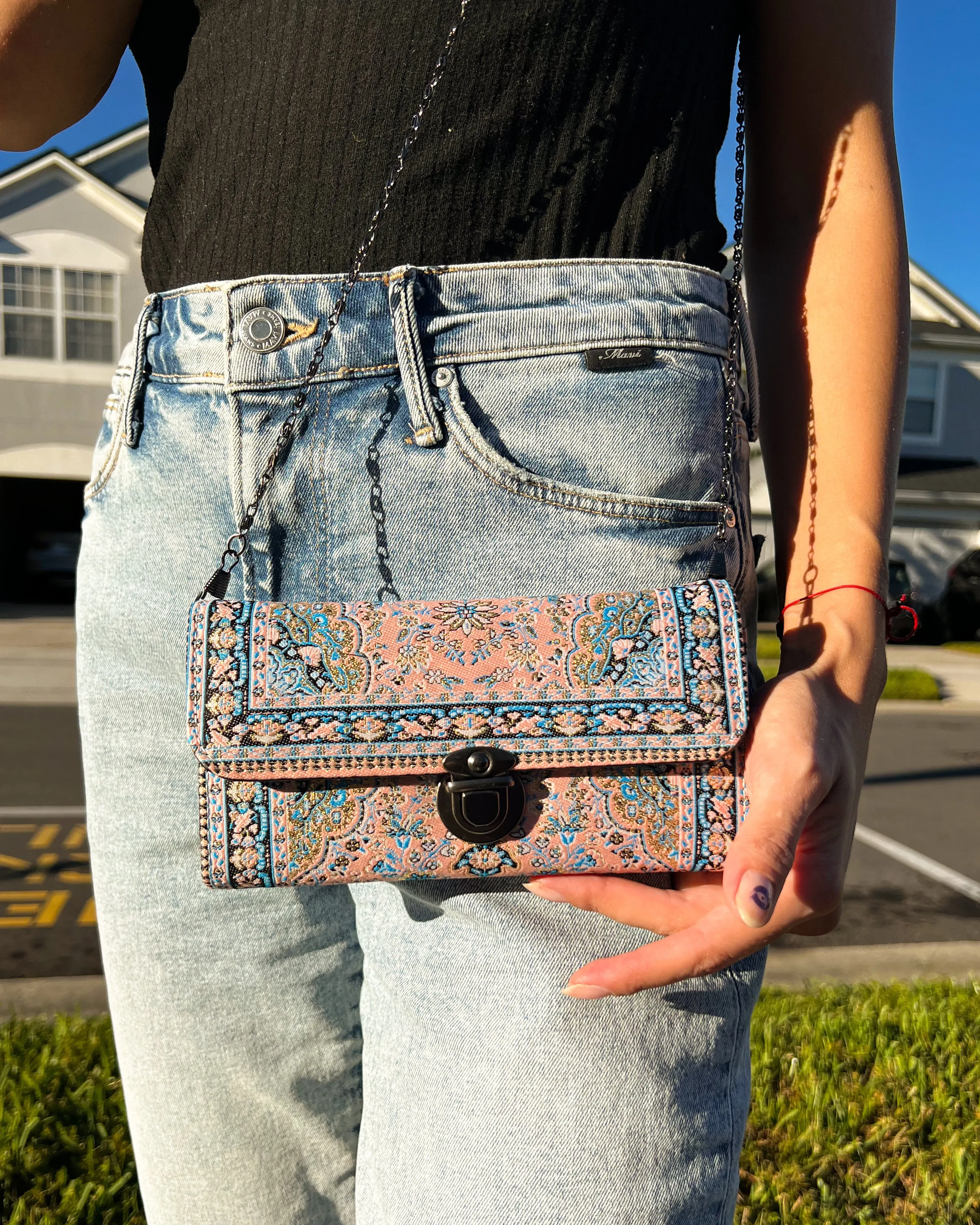Pink Crossbody Bag, Small Shoulder Bag for Women