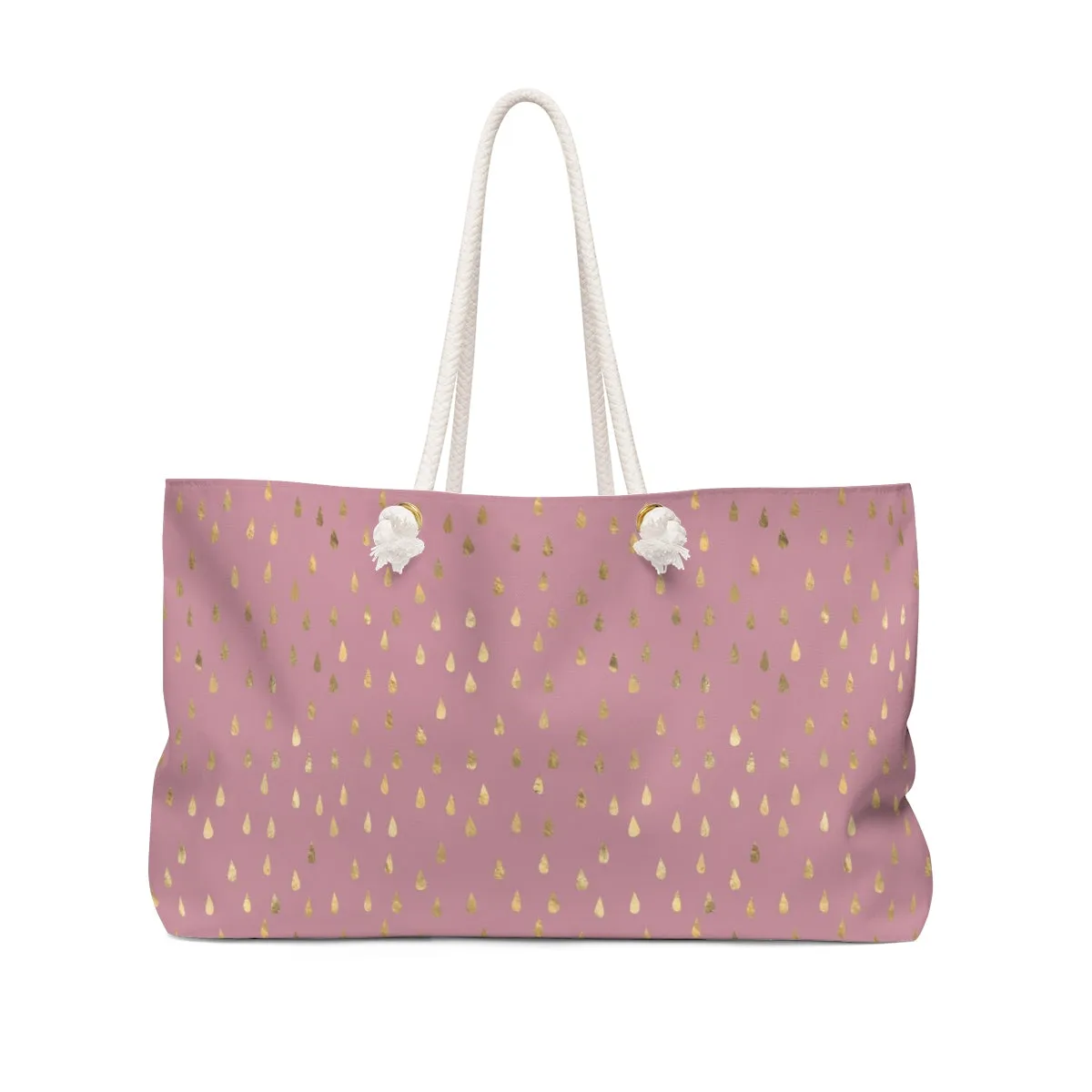 Pink Raindrops Weekender Bag