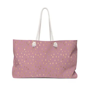 Pink Raindrops Weekender Bag
