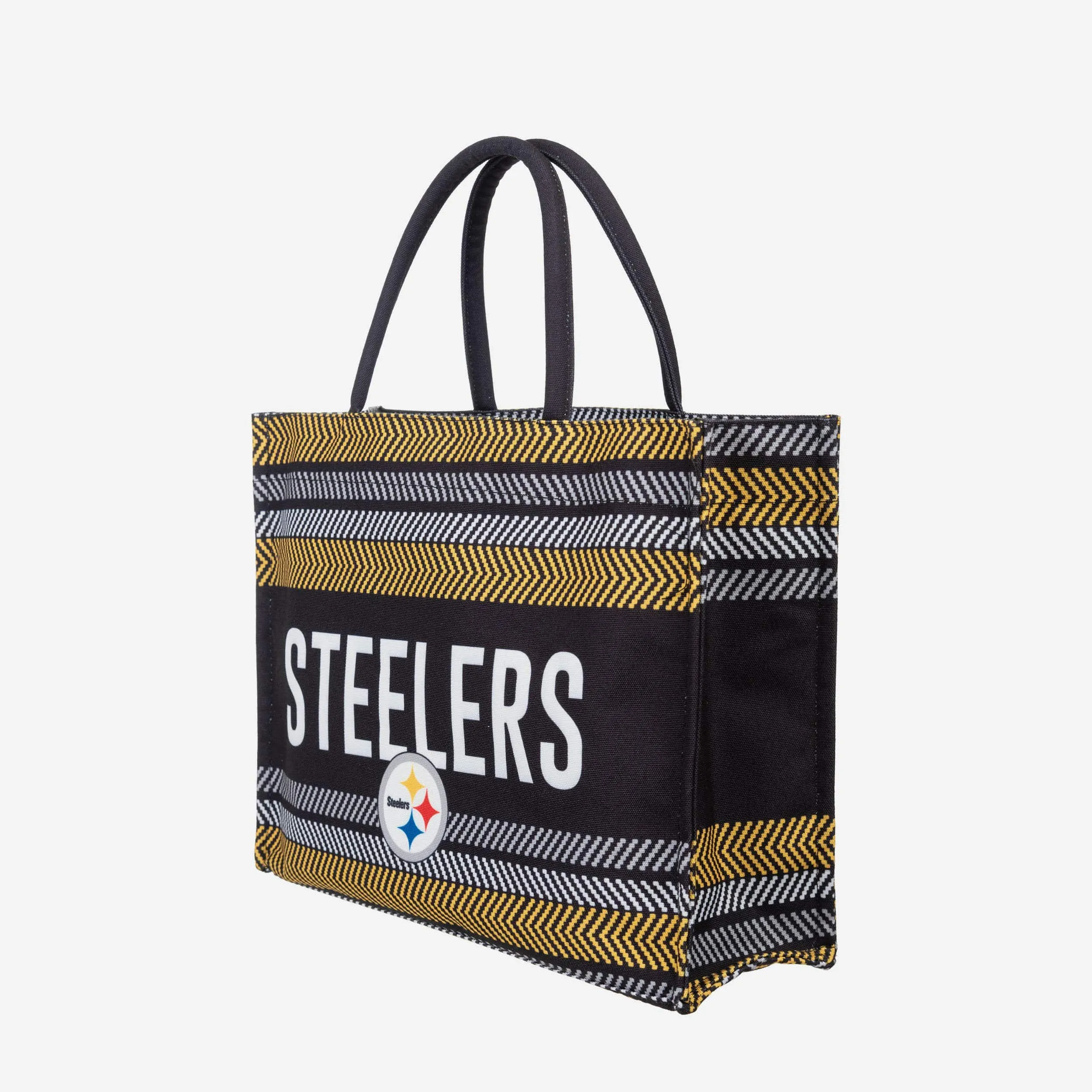 Pittsburgh Steelers Stitch Pattern Canvas Tote Bag