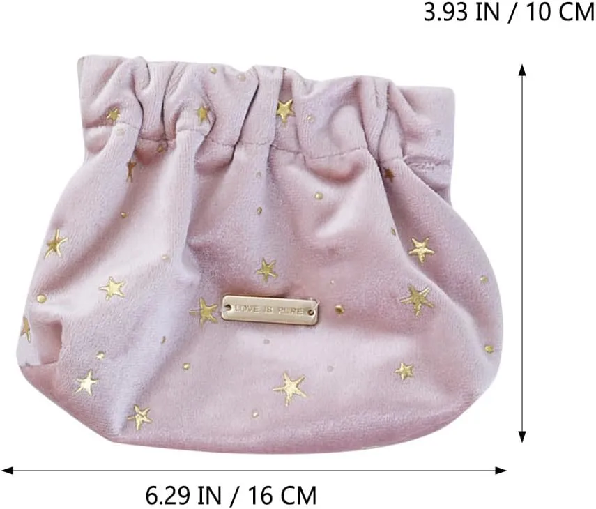 POPETPOP Cosmetic Bag Mini Lipstick Mini Purse Women’s Purses Portable Makeup Bag Money Purses Womans Purses Drawstring Purse Womens Wallet Travel Coin Purse Large Fabric Storage Bag Simple