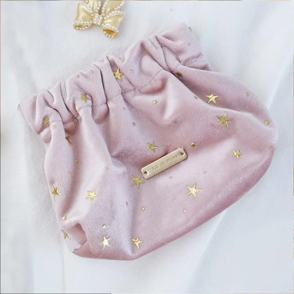POPETPOP Cosmetic Bag Mini Lipstick Mini Purse Women’s Purses Portable Makeup Bag Money Purses Womans Purses Drawstring Purse Womens Wallet Travel Coin Purse Large Fabric Storage Bag Simple