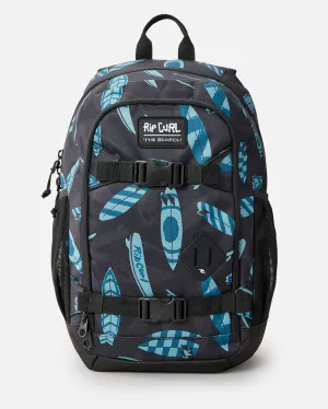 Posse Mid Backpack in Black & Blue
