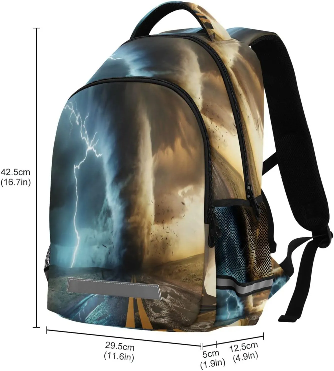 Powerful Tornado Backpack for Girls Kids Boys School Bookbags,Student Laptop Backpack Carrying Bag Casual Lightweight Travel Sports Day Packs