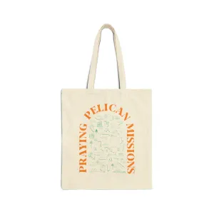 Praying Pelican Missions Icon Canvas Tote Bag