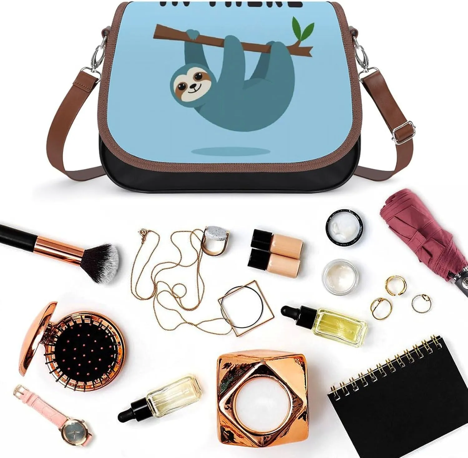 PU Leather Small Crossbody Bag, Waterproof Shoulder Bag Travel Cellphone Purse Handbag