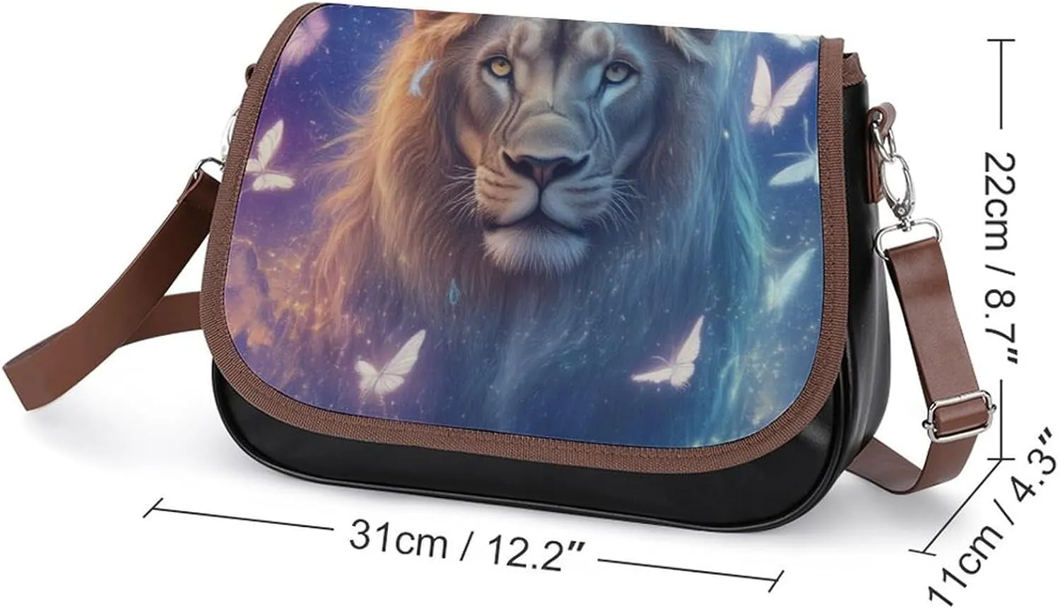 PU Leather Small Crossbody Bag, Waterproof Shoulder Bag Travel Cellphone Purse Handbag