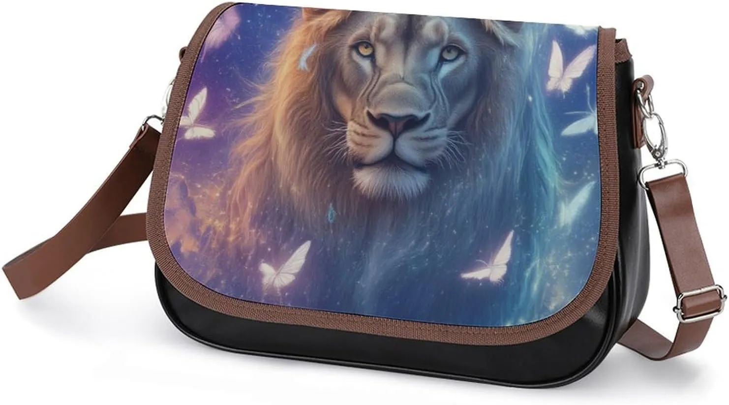 PU Leather Small Crossbody Bag, Waterproof Shoulder Bag Travel Cellphone Purse Handbag