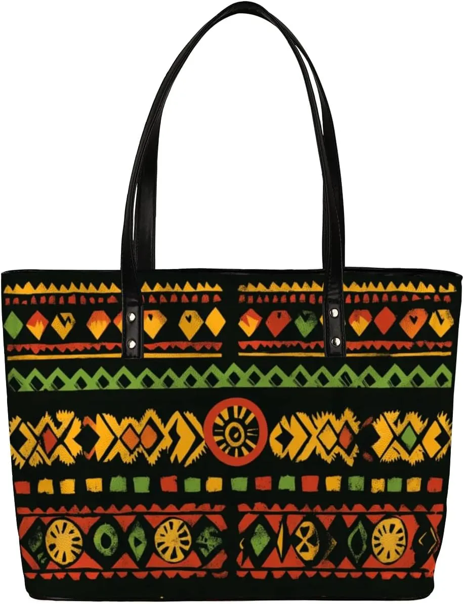PU Leather Tote Bag for Women - Large Purses Handbags Top Handle Ladies Shoulder Bag with Zipper for Work Travel