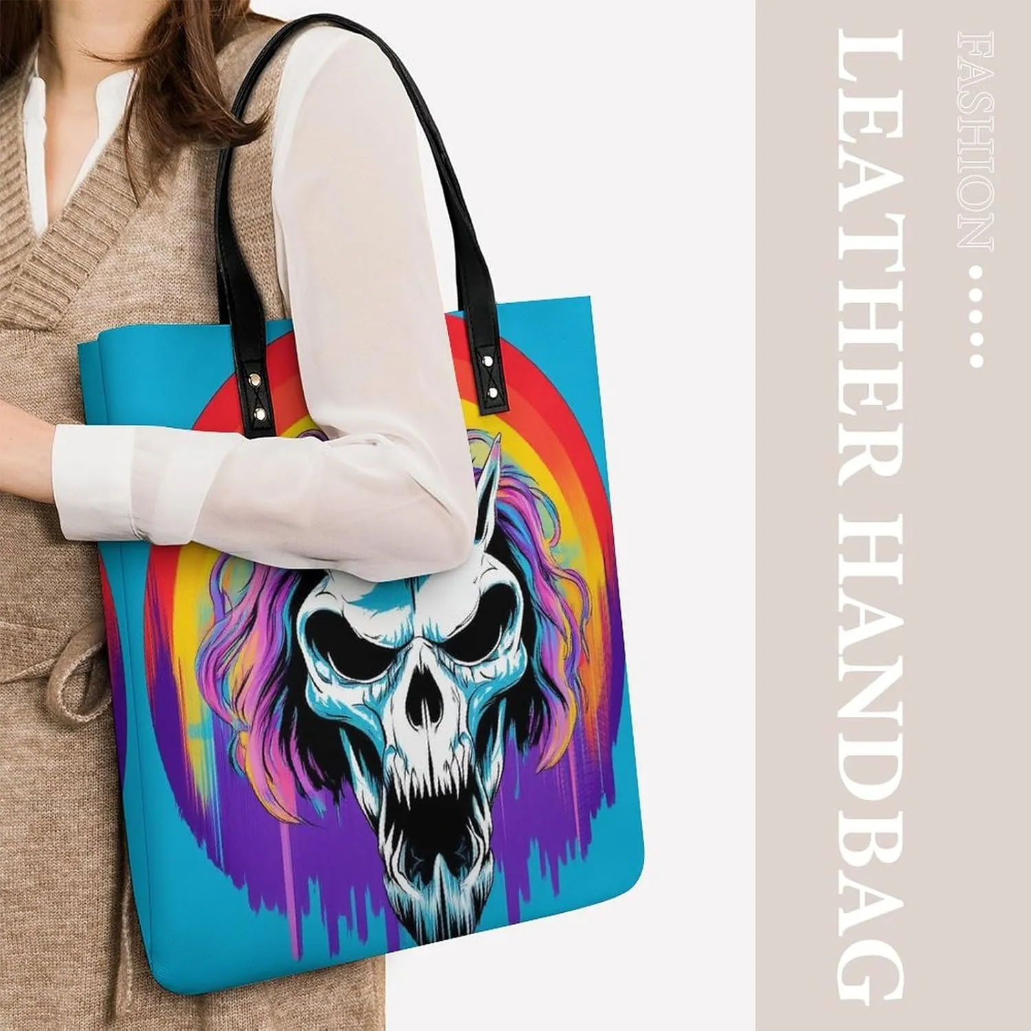 Pu Leather Tote Bag for Women Work Shoulder Bags Purses Handbags