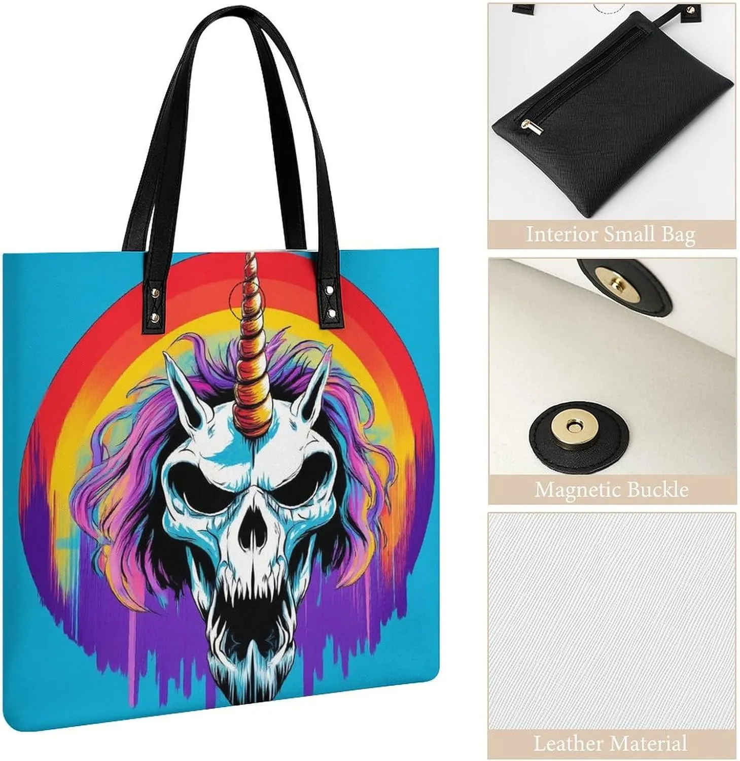 Pu Leather Tote Bag for Women Work Shoulder Bags Purses Handbags