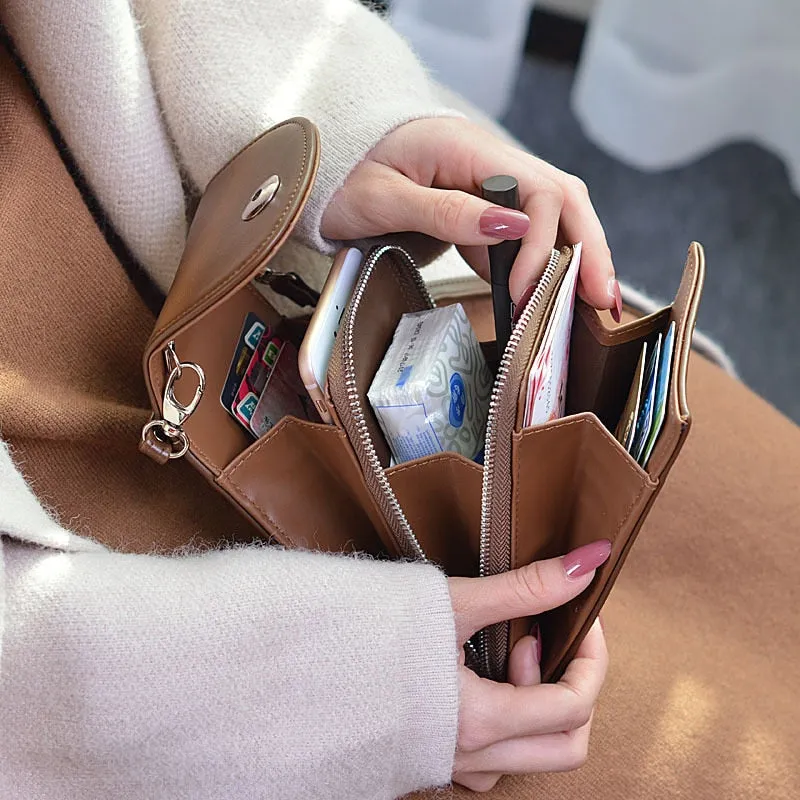 PU Leather Women's Cell Phone Cross-body Bag - Suitable for Small Cell Phone