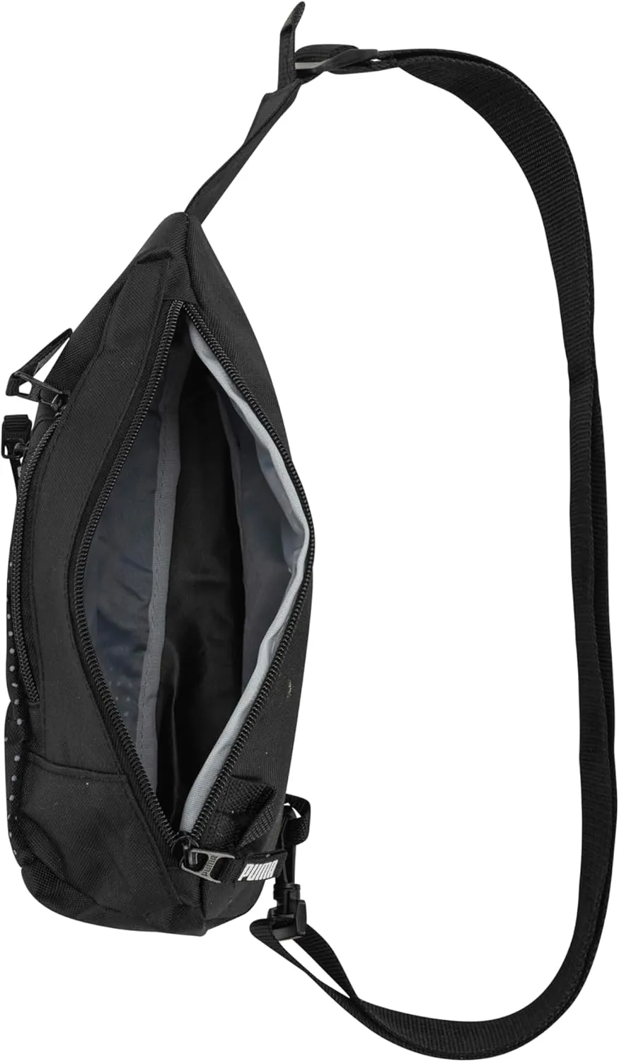 PUMA EVERCAT SIDEWALL SLING BACKPACK,Black/Silver,One Size
