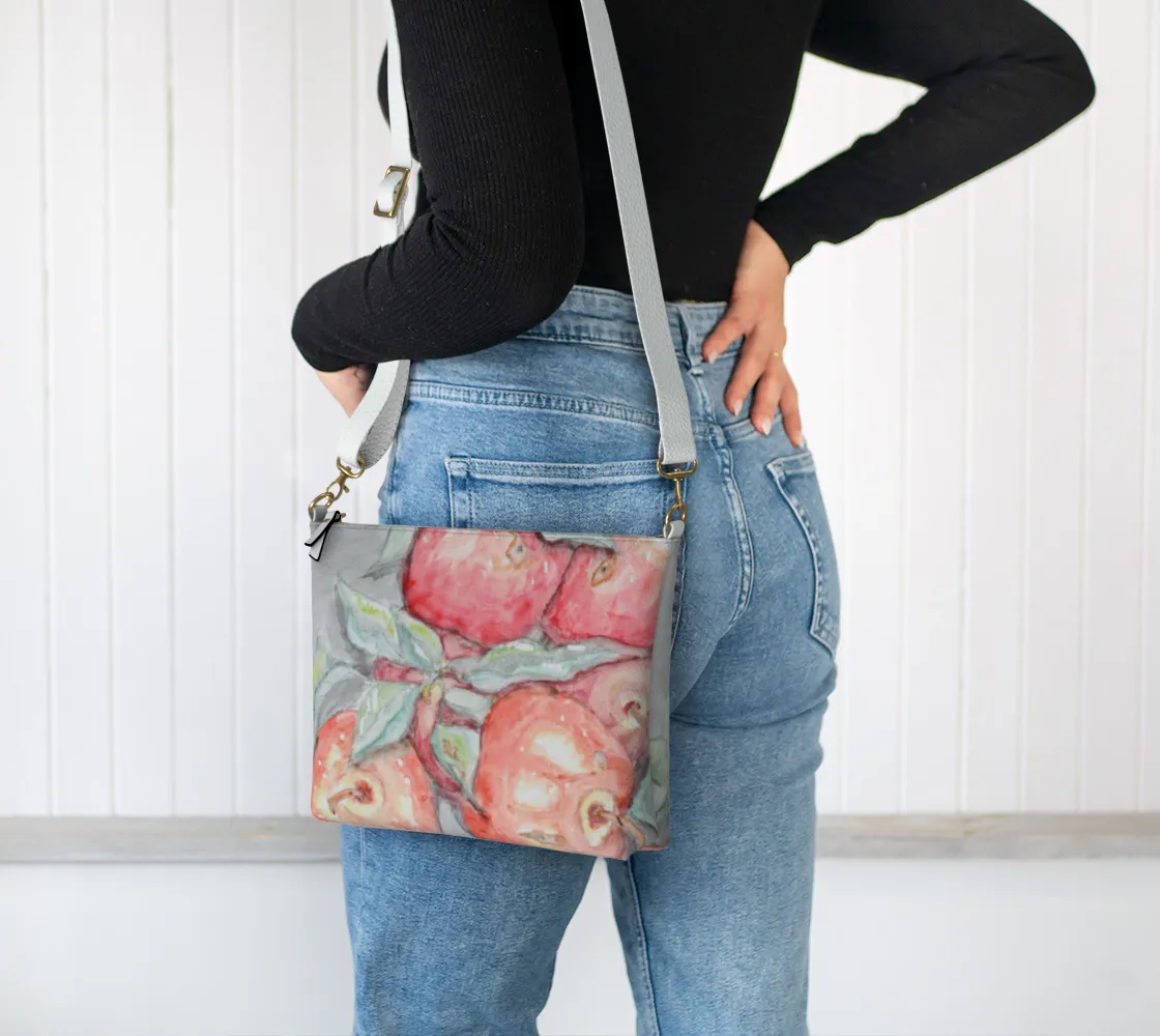 Purse Leather Technologically advanced Crossbody Apples Vegan 7月24日 support Watercolor