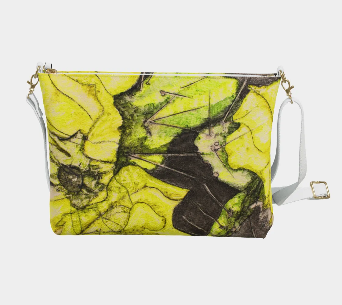 Purse Vegan Leather Grisaille Privacy-focused Crossbody Yellow Door-to-door delivery Cactus