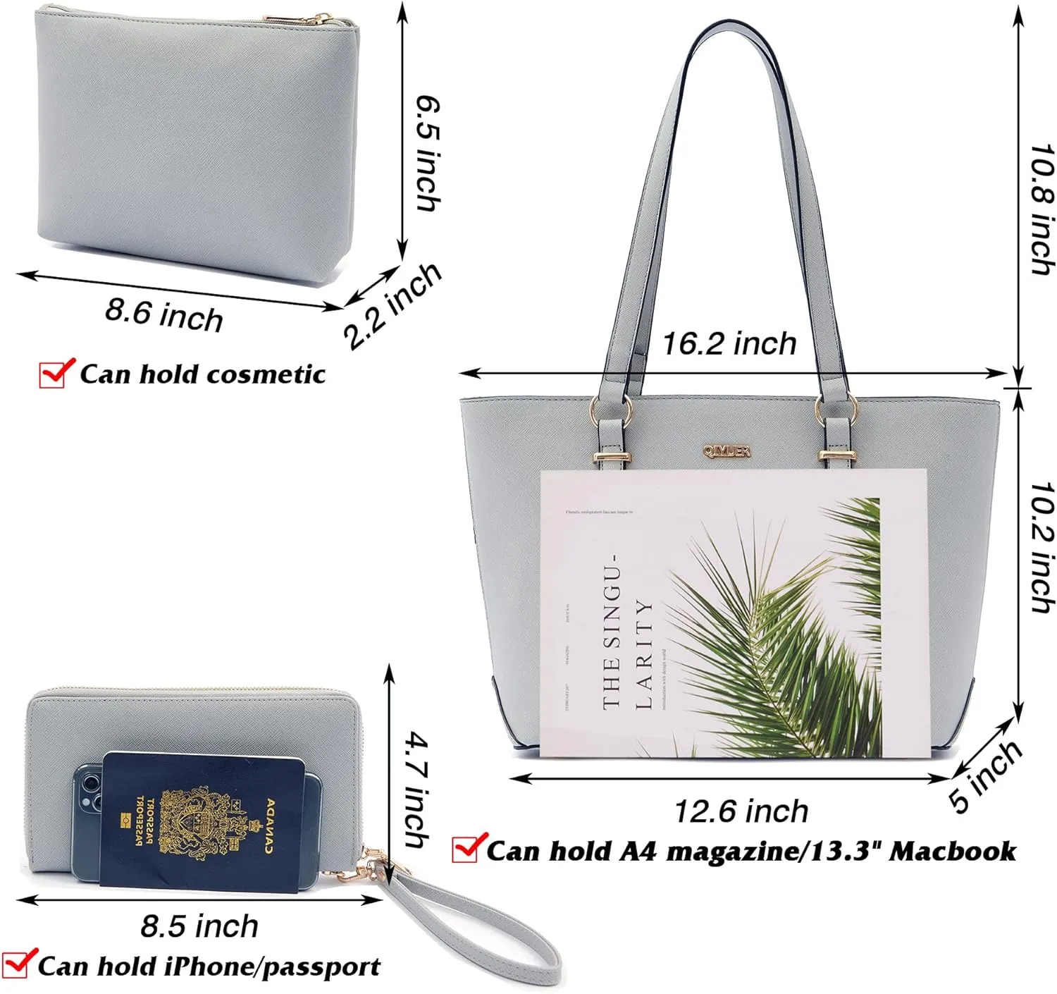 Purses And Wallets Set For Women Work Tote Satchel Handbags Shoulder Bag Top Handle Totes Purse With Matching Wallet