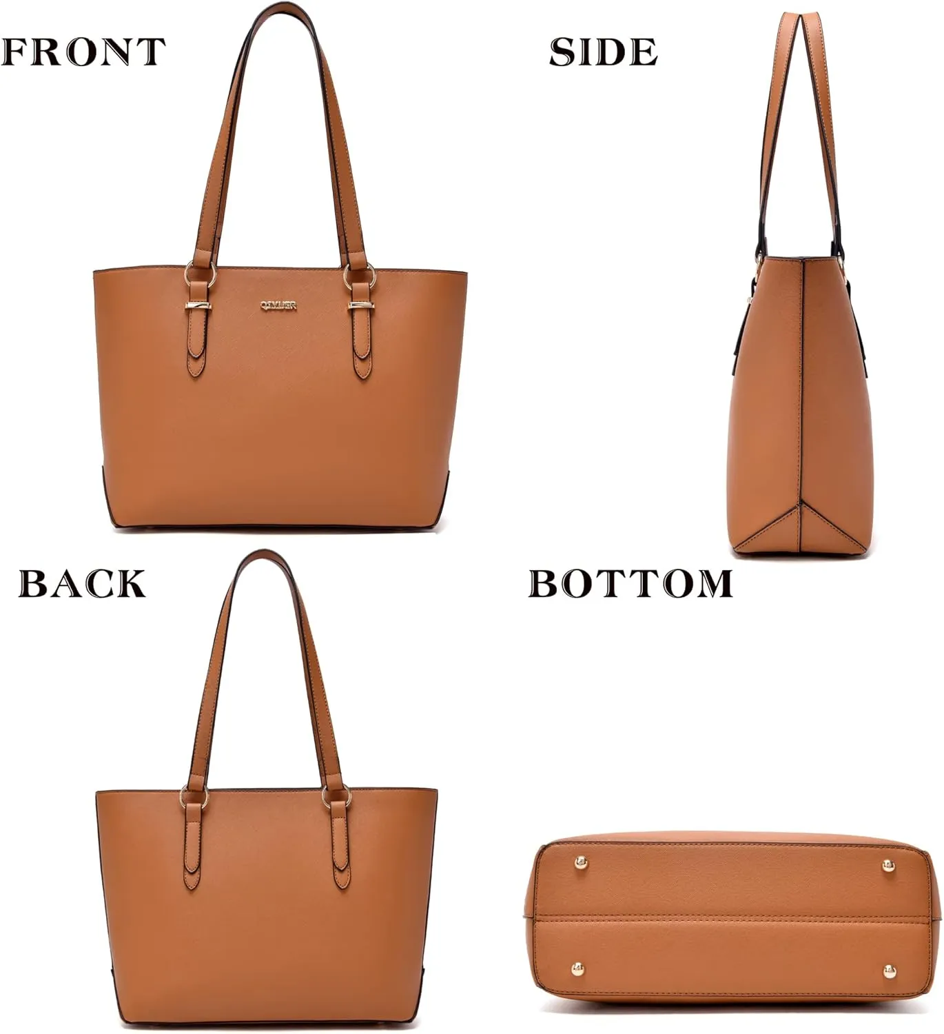 Qiyuer Women Purses Handbags Wallet Sets Shoulder Bags Top Handle Satchel Tote Purse Work Bag Set With Matching Wallet 3pcs