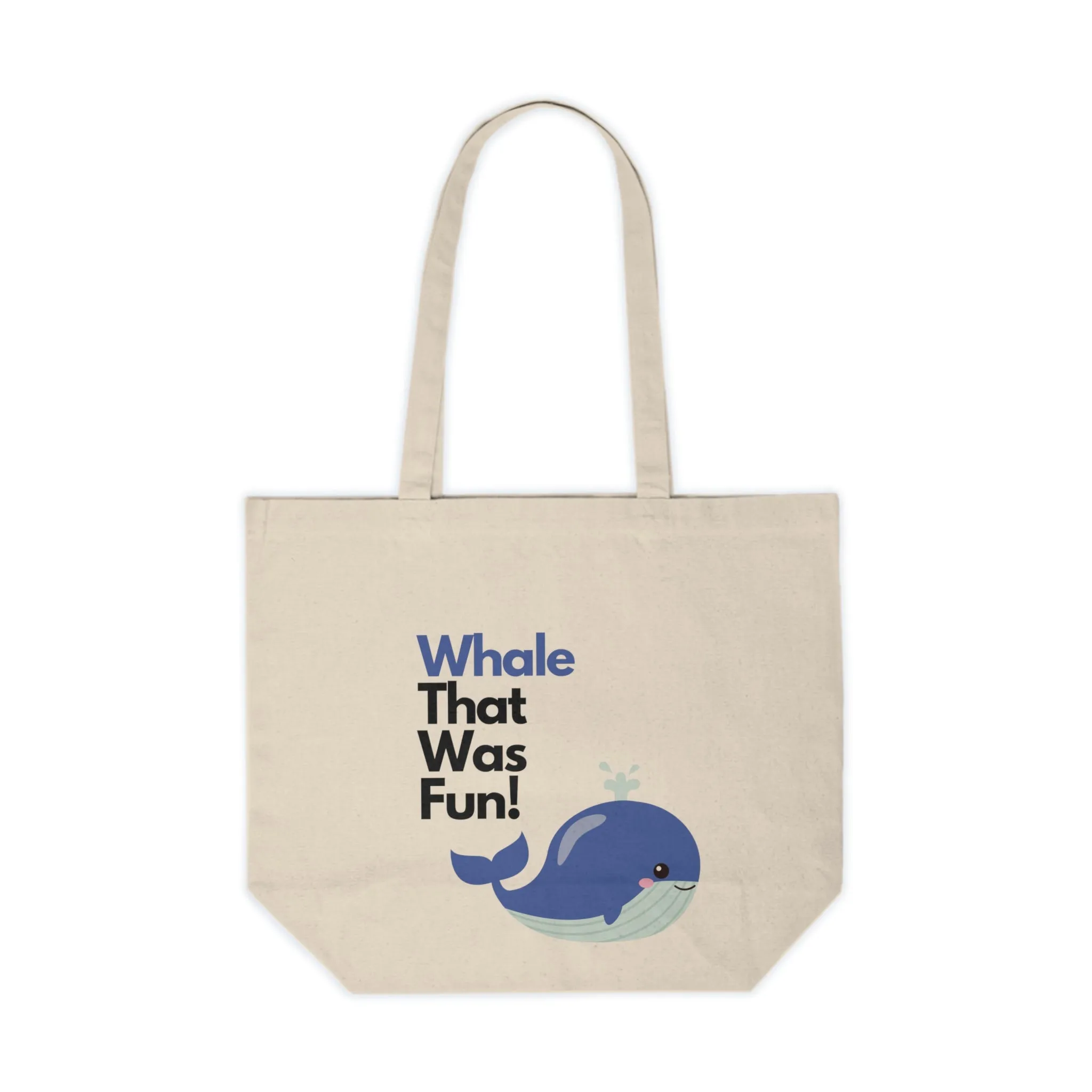 "Whale That Was Fun" Canvas Tote