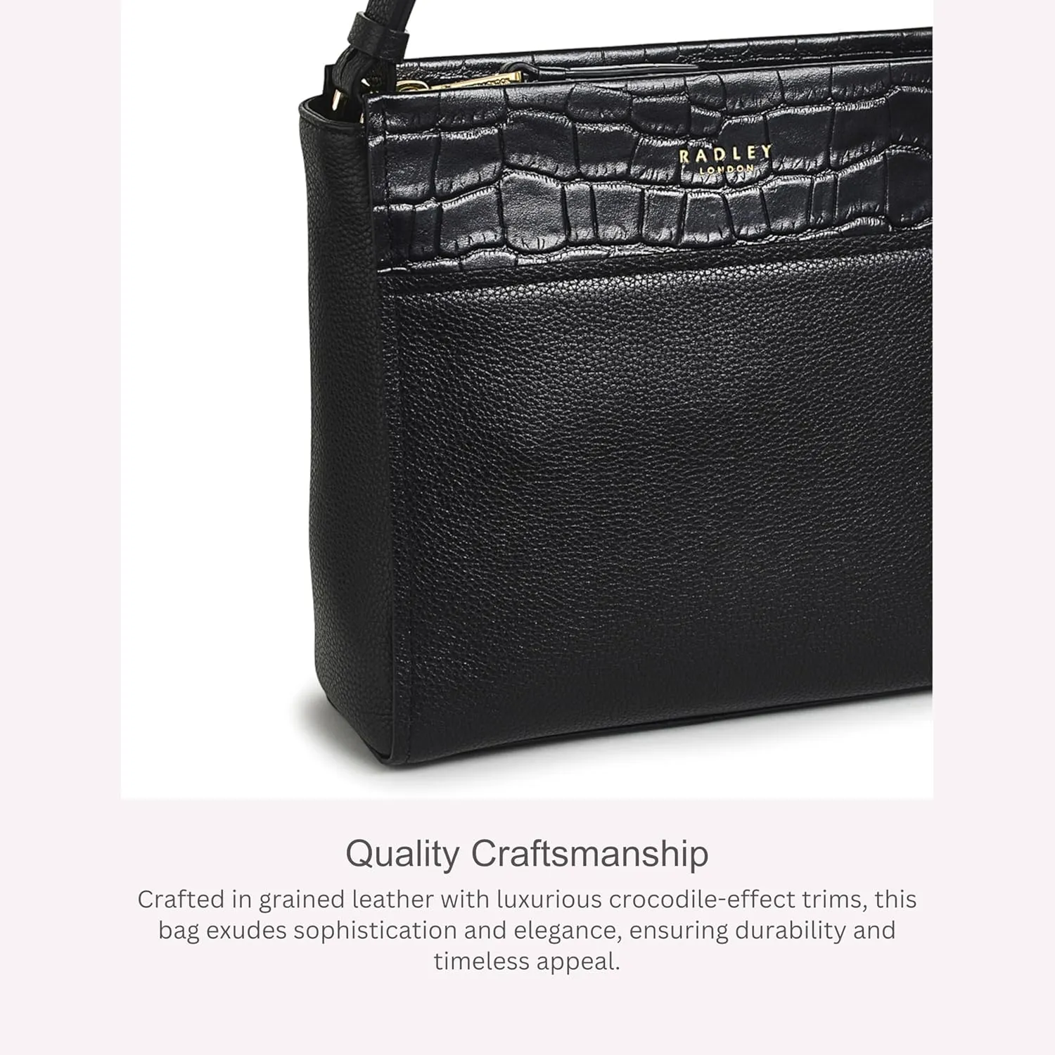 RADLEY London Downtown Women’s Small Leather Ziptop Crossbody Bag