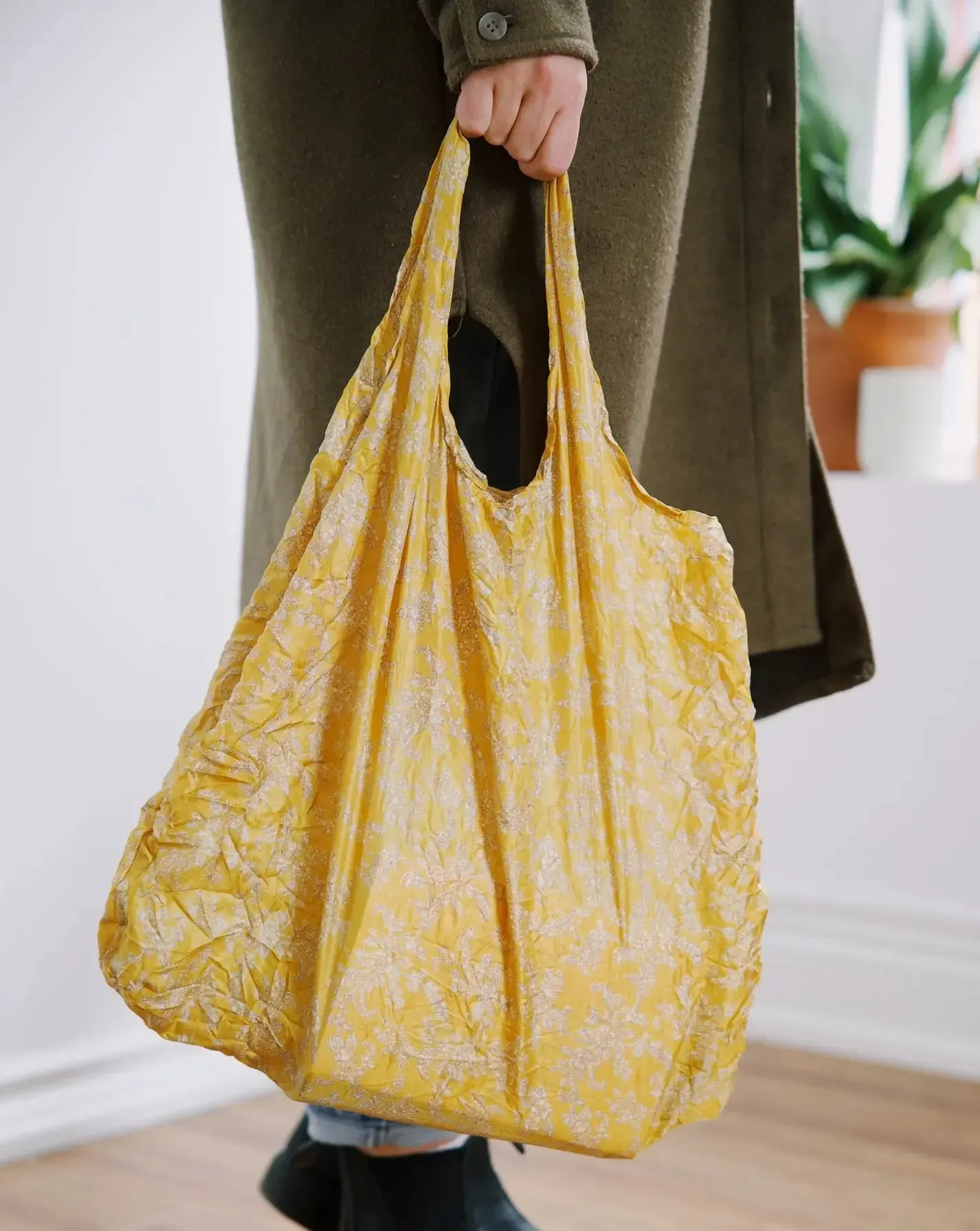 Re-Purposed Sari Tote Shopping Bags