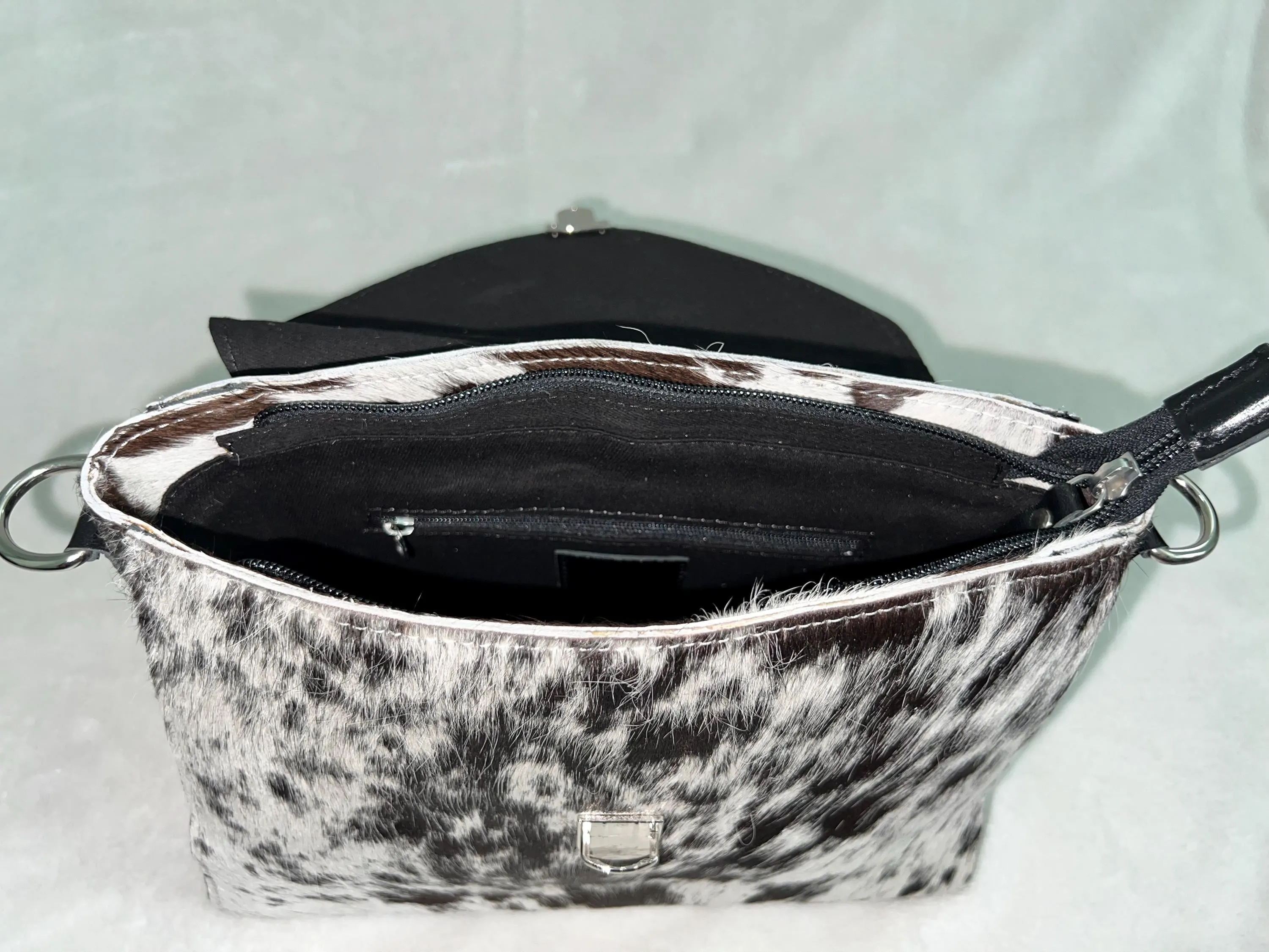 Real Cowhide and Leather Handbag- Premium Handbag, CrossbodyShoulder Bag, Everyday Purse, Gift for Her, Mother's Day Gift, Bridesmaid Gift
