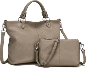 Real Leather Purses and Handbag for Women,Real Soft Leather,Leather Tote Purse Bags for Laptop Pad Work official business.