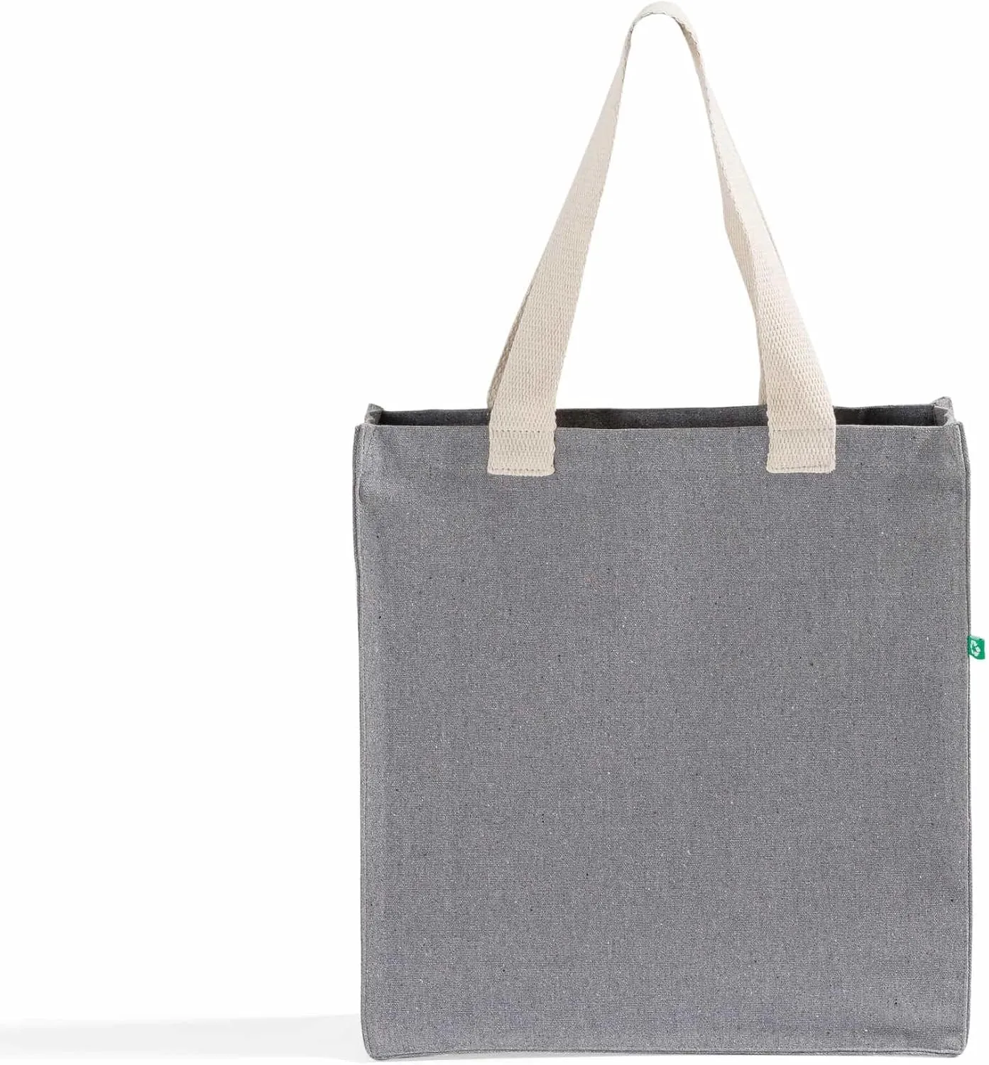 Recycled Canvas Tote Bags – 100% Eco Cotton, 12oz – 14x15x4" – Multi-Pack Reusable Totes in 3 Colors – 6/12/24 Count