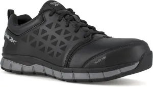 Reebok Womens Sublite Cushion Alloy Toe Conductive Work Safety Shoes Casual - Black