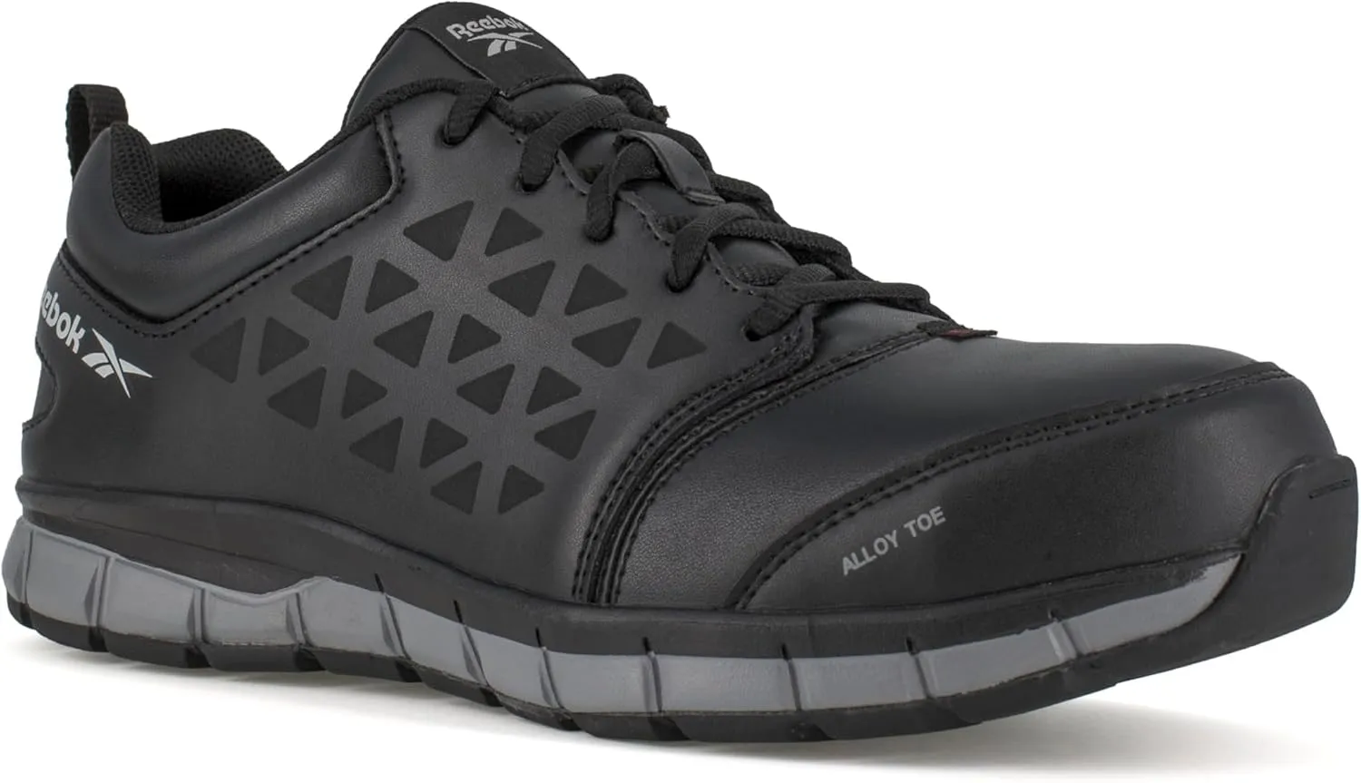 Reebok Womens Sublite Cushion Alloy Toe Conductive Work Safety Shoes Casual - Black