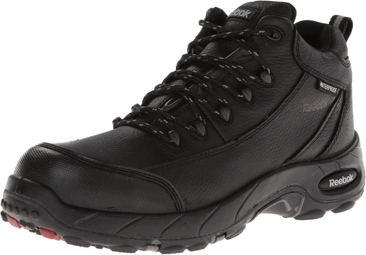 Reebok Work Men's RB4555 Tiahawk Safety Composite Toe Waterproof Sport Work Boot Black