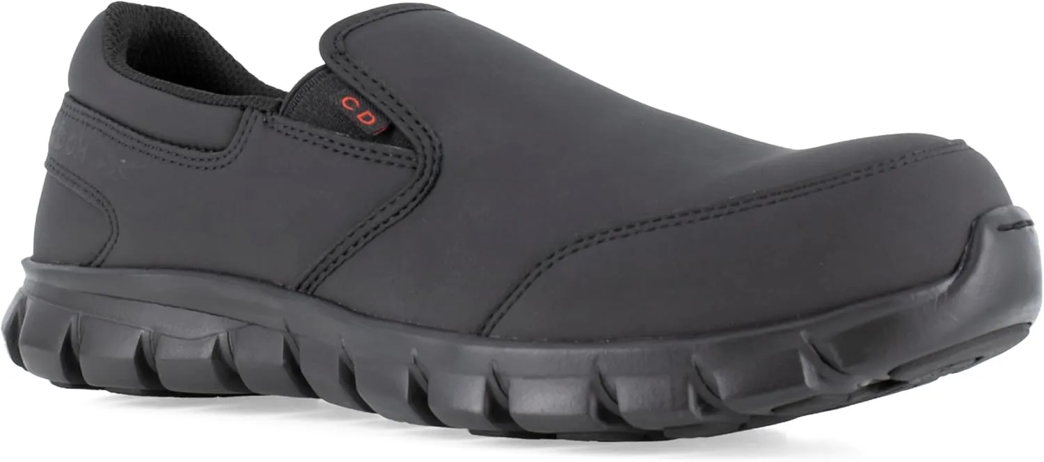 Reebok Work Men's Sublite Cushion CT Slip-On Black/Medium / 12