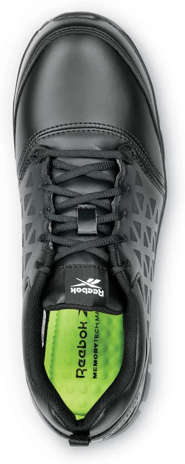 Reebok Work Sublite Cushion Work, Men's, Black, Athletic Style, Composite Toe, EH, MaxTrax Slip Resistant, Work Shoe