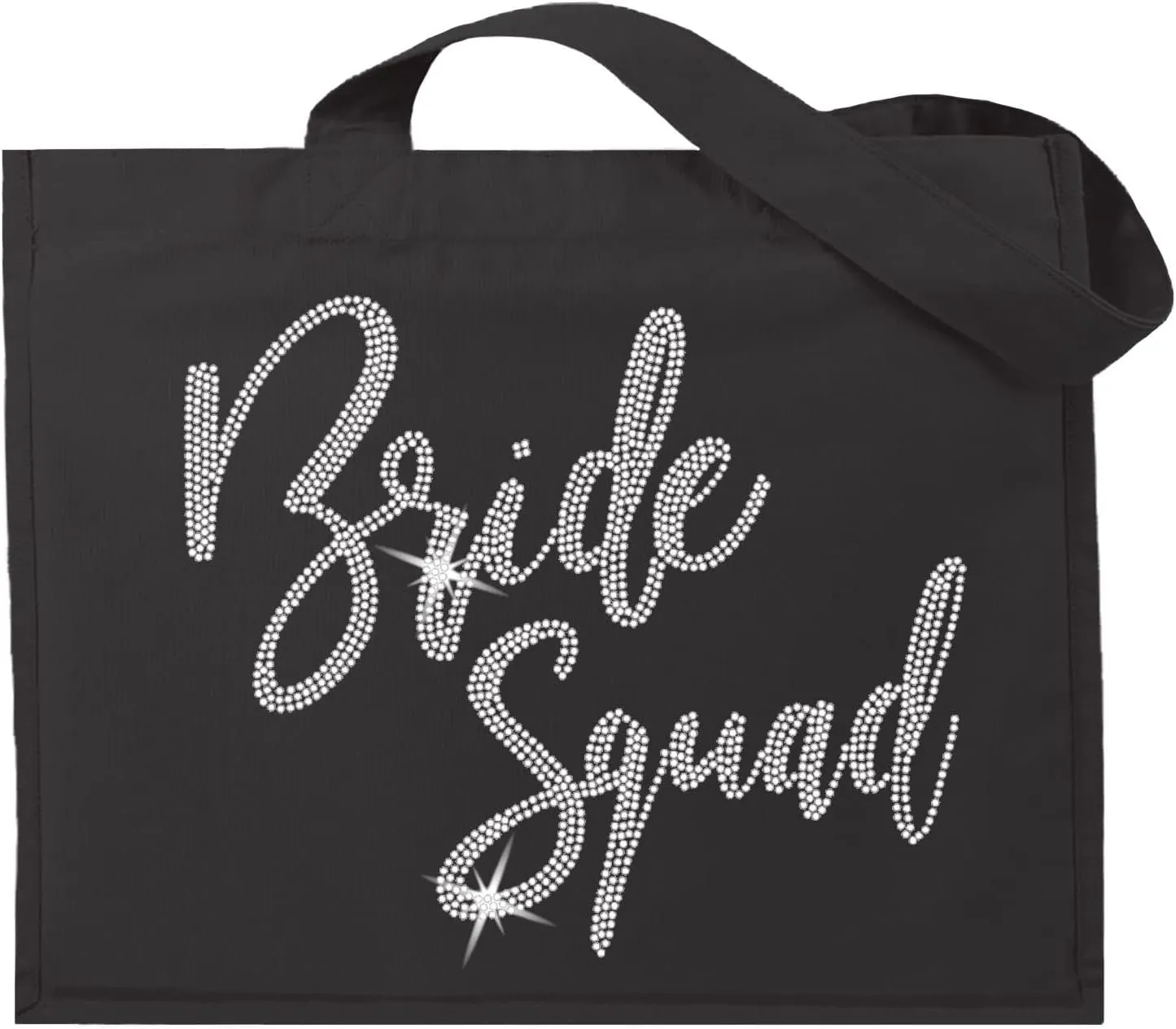 Rhinestone Canvas Bride Tote - Bride to Be Gift Bags JUMBO SIZE 18" x 14" Tote Bag - Tote Bag Bridal Gifts