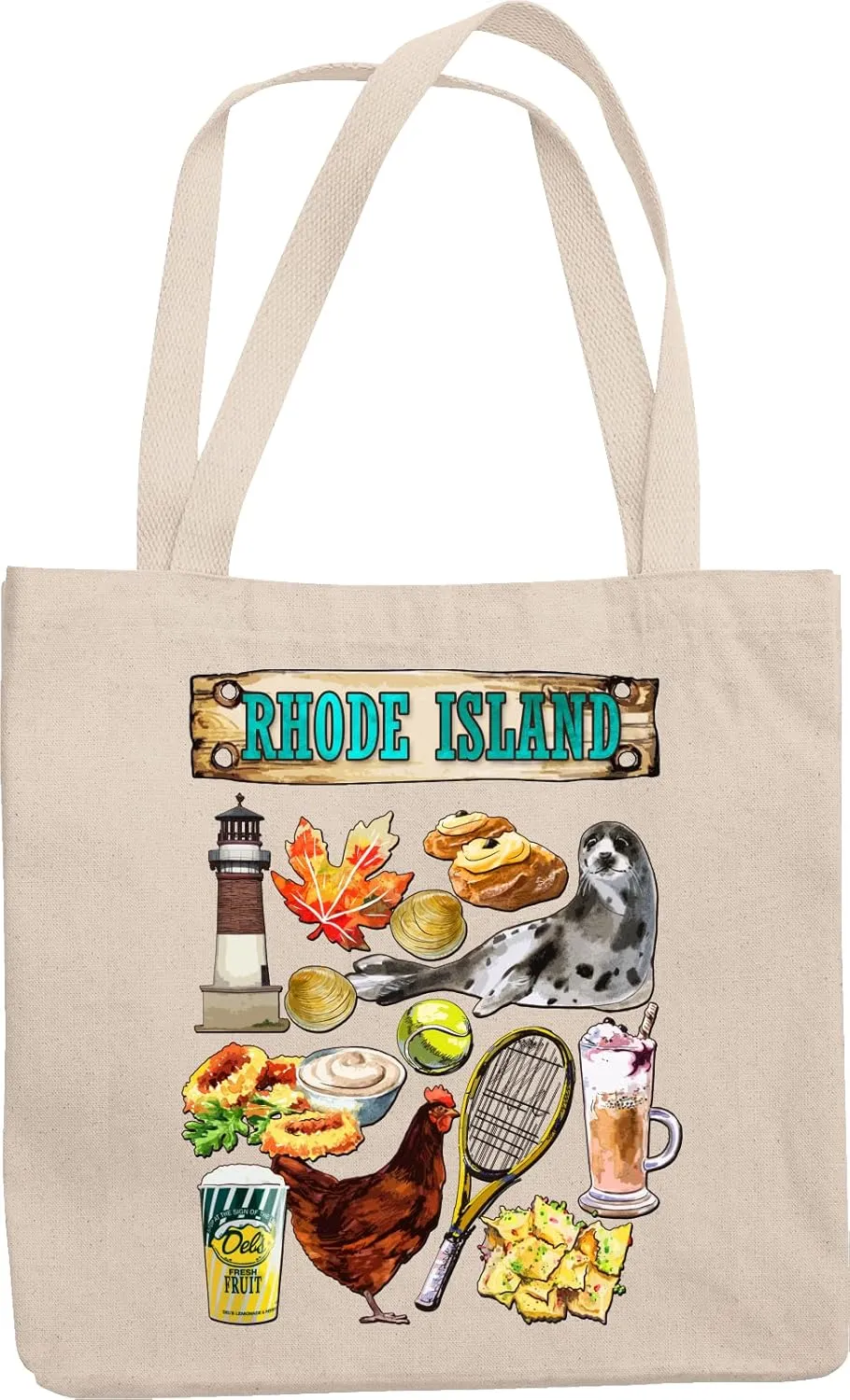 Rhode Island. United States Souvenir Or Any Ocn Reusable Tote Bag For Tourist, Traveler, Man Or Woman Born In Rhode Island, US Citizen, Mom, Dad, Resident And Foreigner