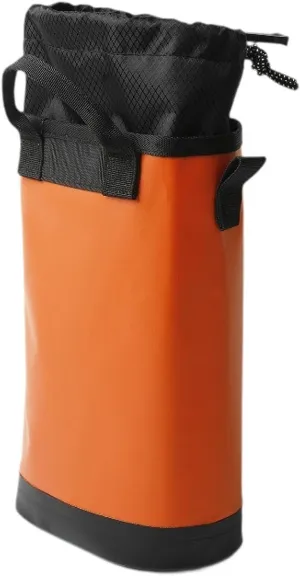 Rock Climbing Rope Bag Drawstring Pouch 5L Large Capacity for Caving Mountaineering Work Gardening Hiking Tool Storage- Orange