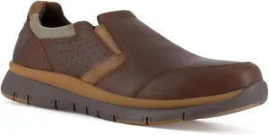 Rockport Work Men's Primetime Work Safety Toe Casual Slip-On, Brown, 12 Wide