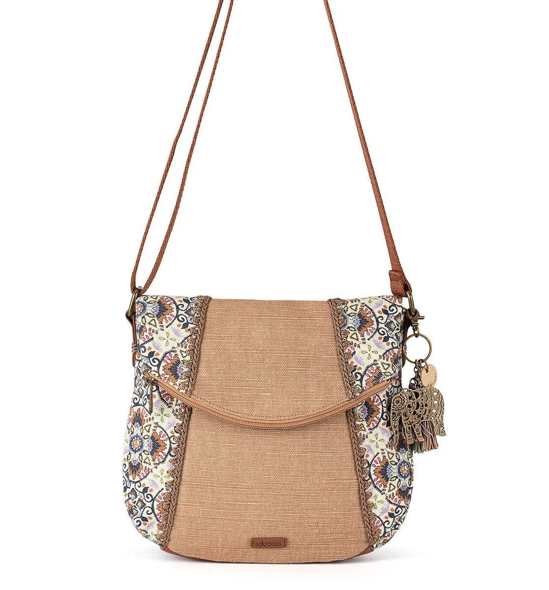 Sakroots Artist Circle Foldover Crossbody