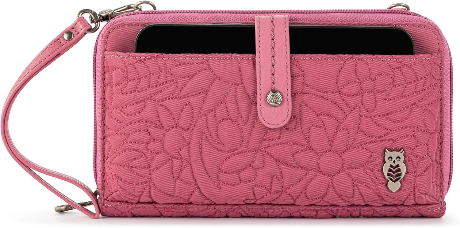 Sakroots Artist Circle Smartphone Crossbody in Eco Twill, Detachable Wristlet Strap