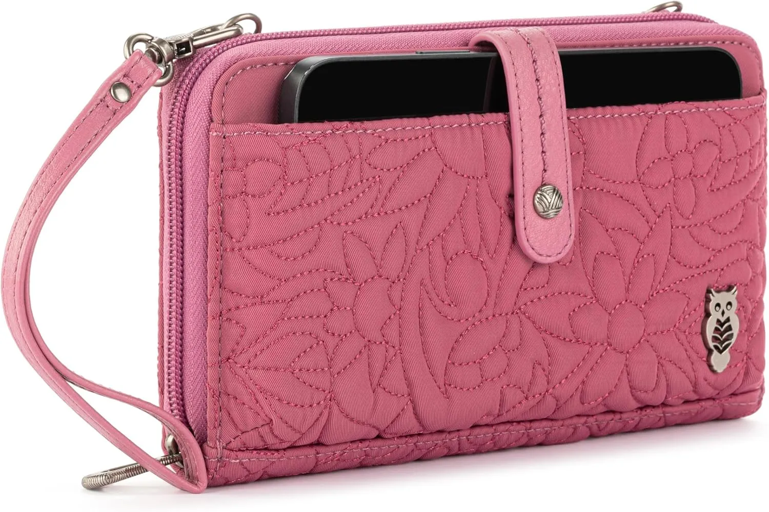 Sakroots Artist Circle Smartphone Crossbody in Eco Twill, Detachable Wristlet Strap