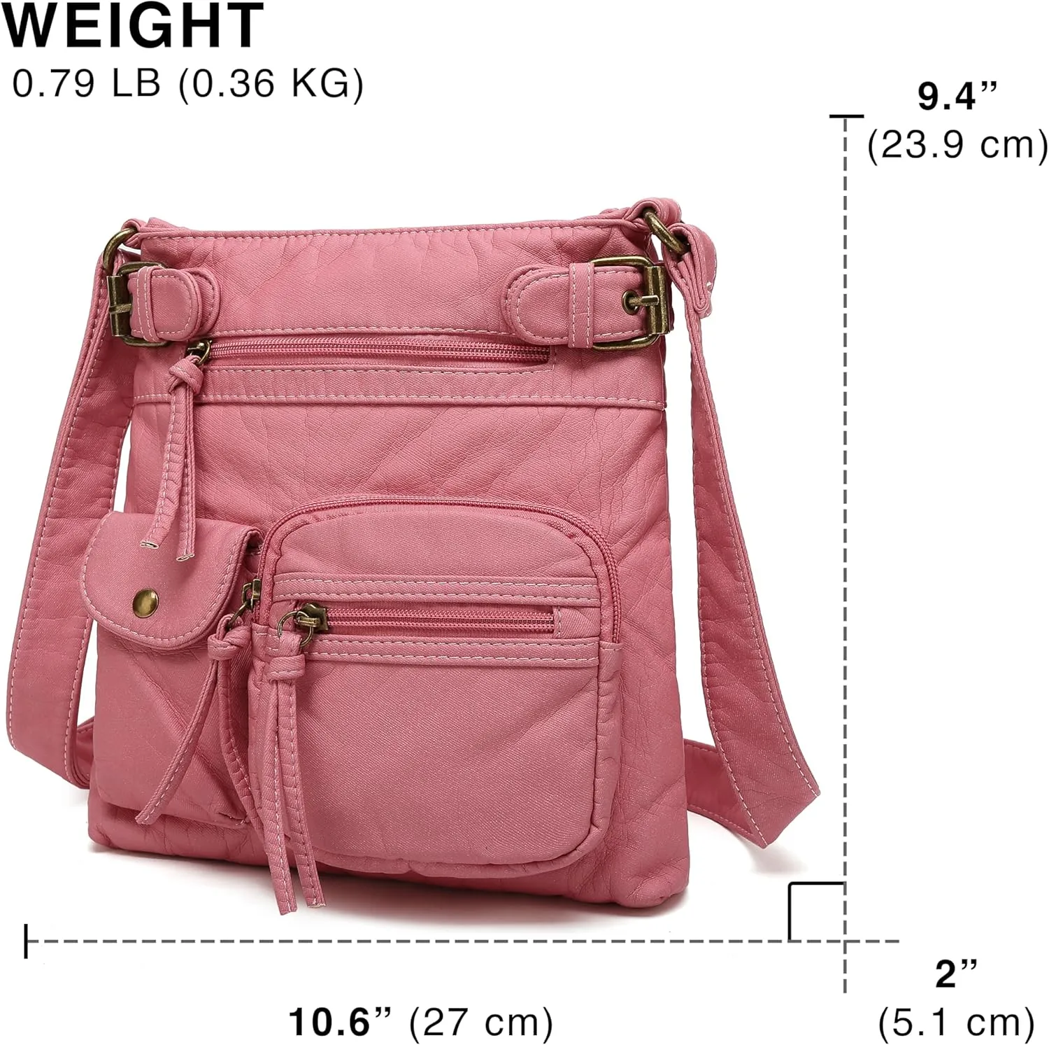 Scarleton Crossbody Bags for Women Purses and Handbags Multi Pocket Shoulder Bag Faux Leather Small, H1833