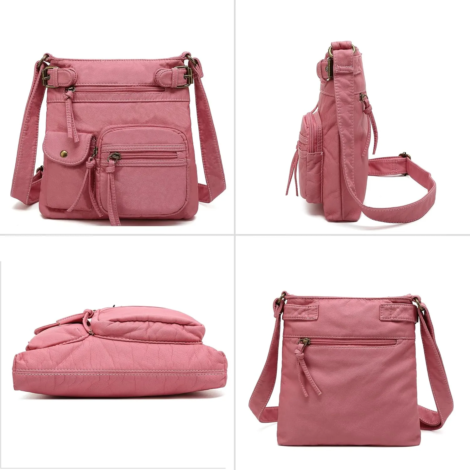 Scarleton Crossbody Bags for Women Purses and Handbags Multi Pocket Shoulder Bag Faux Leather Small, H1833