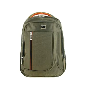 Senator Backpack Unisex Nylon Lightweight Water Resistant With Laptop Compartment For Travel Business College School bag, 41 Cm Casual Hiking Travel Daypack KH3005 (Green)